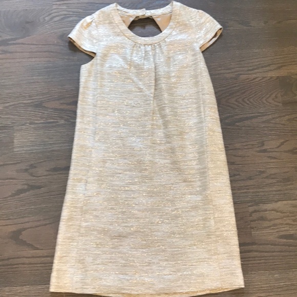 Kate Spade silver and gold shift dress size 4 - Picture 1 of 4